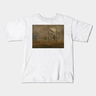 Gray Day, Goochland by George Inness Kids T-Shirt